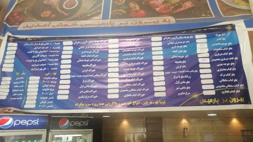 عکس بیرون بر نمونه پارمیس 