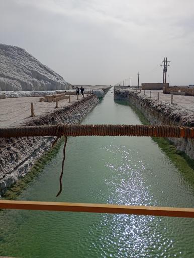 عکس آبشار نمکی معدن پتاس