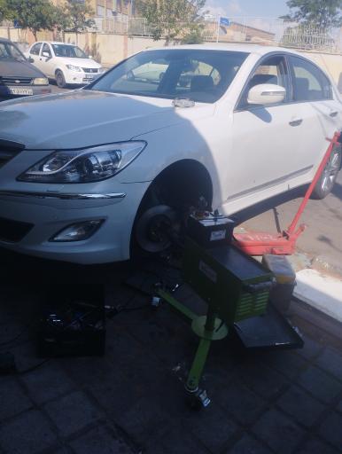 عکس تراش و تابگیری دیسک چرخ احمد