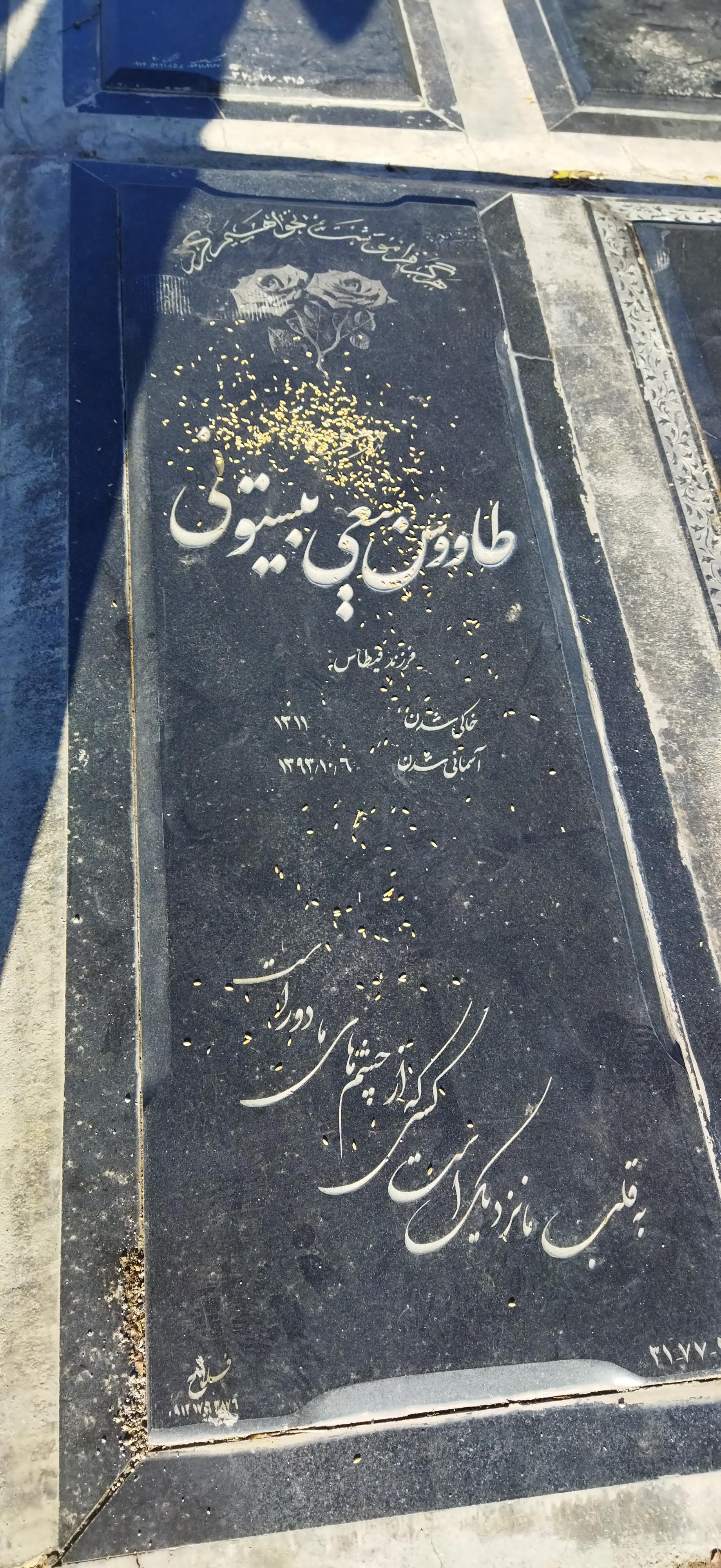 عکس مزار طاووس بیعی بیستونی