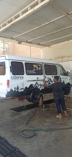 عکس کارواش و تعویض روغن اکسین