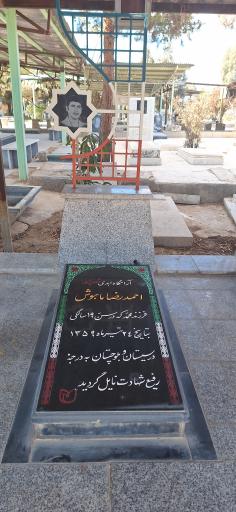 عکس مزار شهید احمدرضا ماهوش