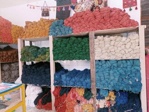 عکس فرش دستباف و مصالح فرش دابف