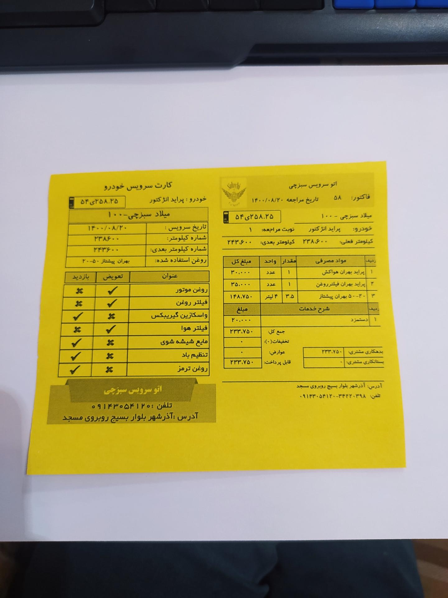 عکس خدمات اتومبیل سبزچی