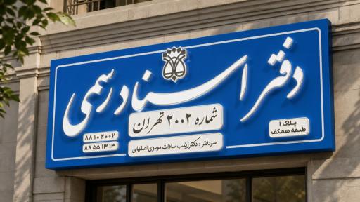 عکس دفتر اسناد رسمی ۲۰۰۲ تهران
