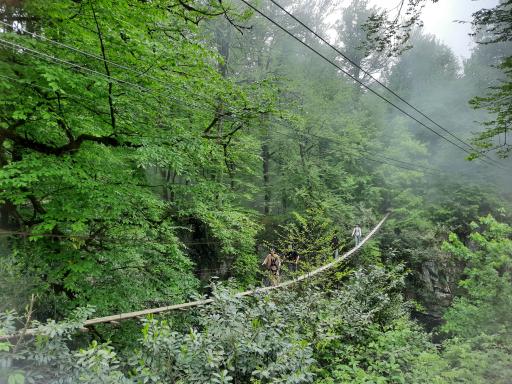 عکس زیپ لاین نمک آبرود