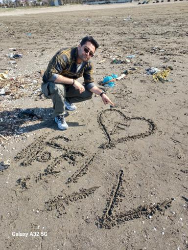 عکس ساحل شنی طلایی رامسر