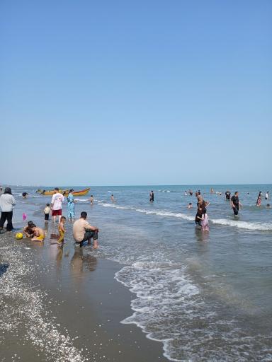 عکس ساحل شنی طلایی رامسر