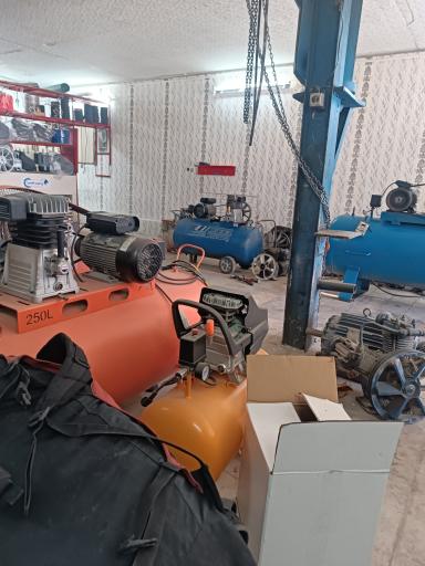 عکس تعمیرات کمپرسور باد منتظری