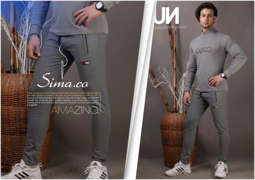 عکس تولیدی شلوار اسلش و تیشرت مردانه سیماکواستار 