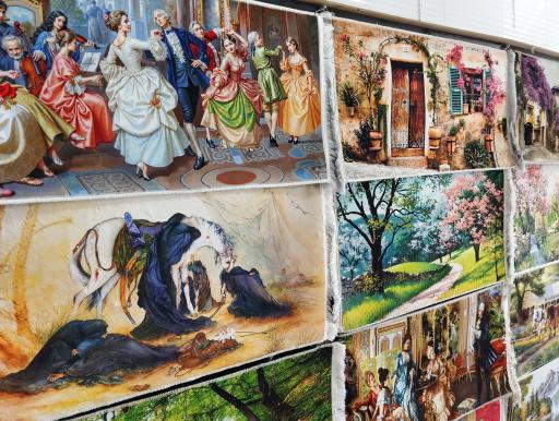 تابلو فرش و قابسازی خاتم