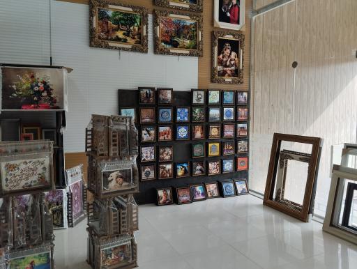 عکس تابلو فرش و قابسازی خاتم