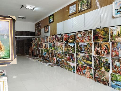 عکس تابلو فرش و قابسازی خاتم