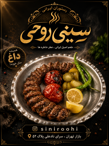 عکس رستوران  سینی روحی