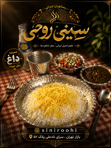 عکس رستوران  سینی روحی
