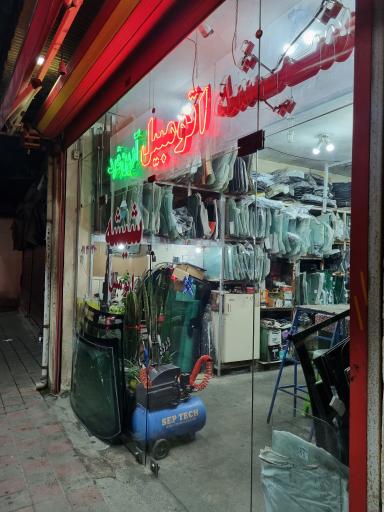 عکس شیشه اتومبیل آرین فرد