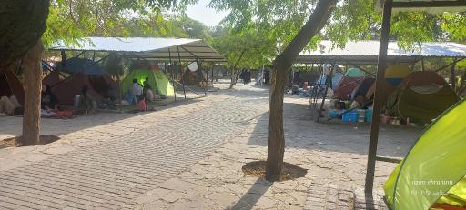 عکس کمپ اسکان زائرین غدیر