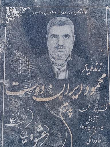 عکس مزار محمود ایران دوست
