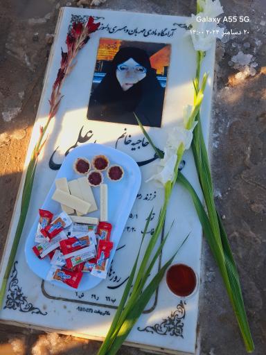 عکس مزار مرحومه طاهره اعلمی