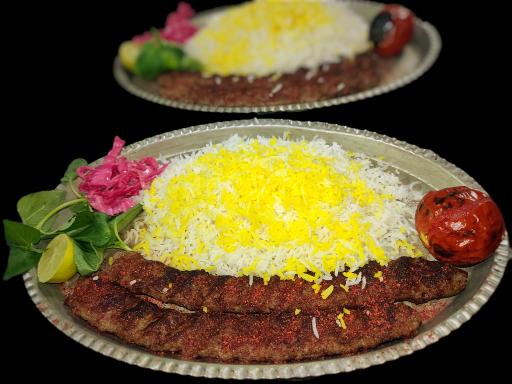 عکس باغ رستوران شب بو