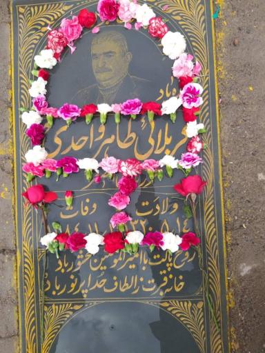 عکس مزار طاهر واحدی