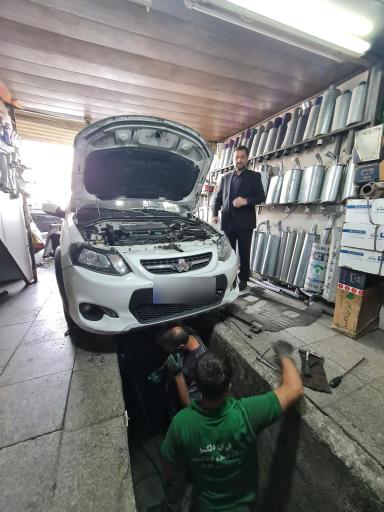 عکس اگزوزسازی و رادیاتورسازی کاتالیزور کارا
