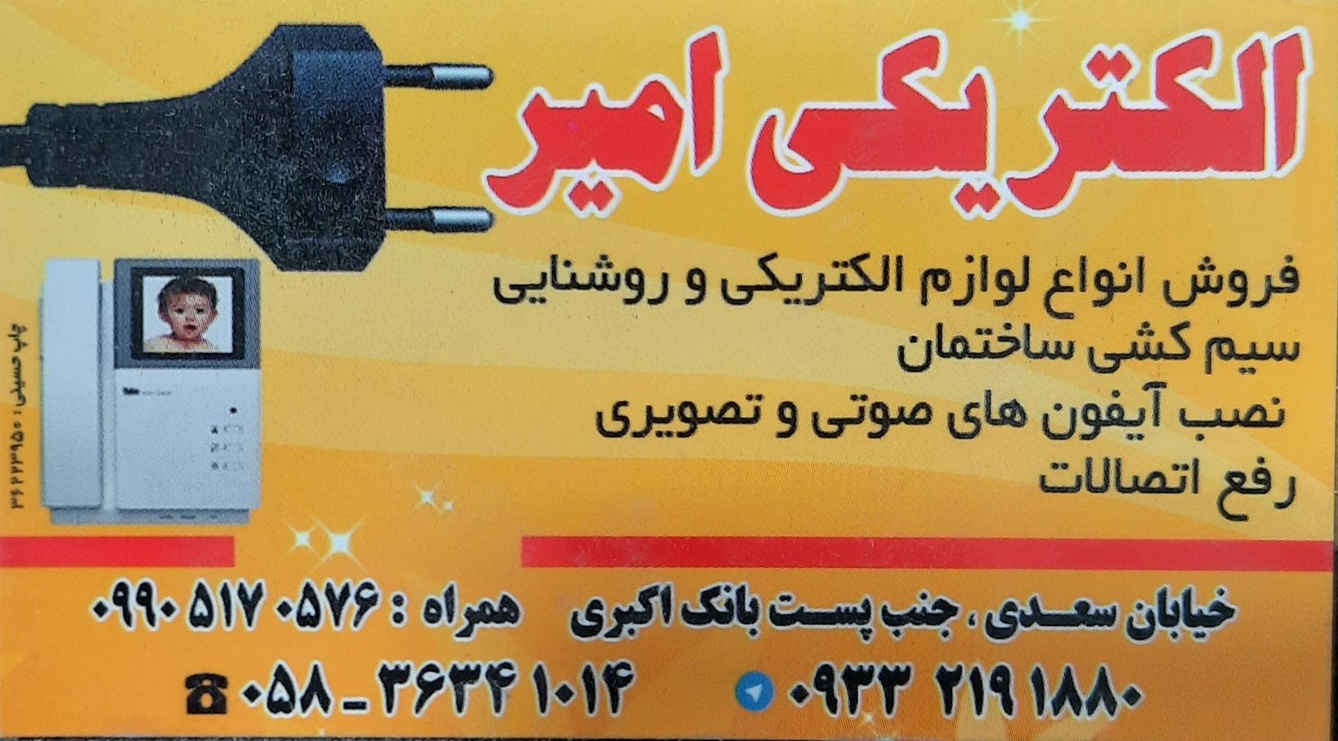 عکس الکتریکی امیر