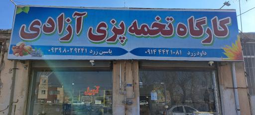 عکس کارگاه تخمه پزی آزادی