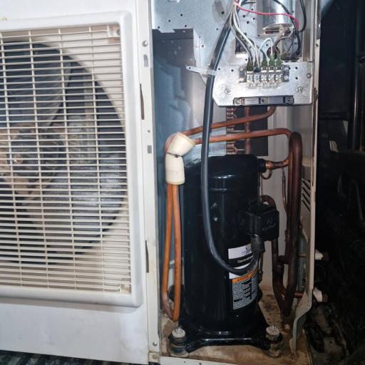عکس تعمیر و تعویض کمپرسور کولر گازی شاهروبندی