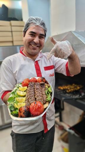 کباب زغالی باران