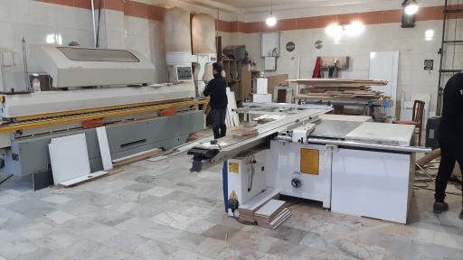 عکس خدمات برش و پی وی سی کابینت امیران چوب