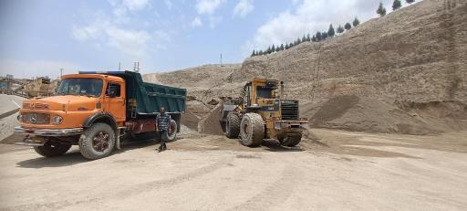 عکس پخش انواع شن و ماسه جلالوند 