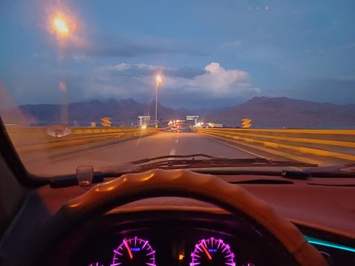 عکس پل دریاچه ارومیه