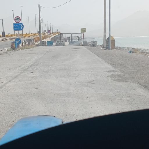 عکس پل دریاچه ارومیه