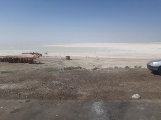 عکس پل دریاچه ارومیه