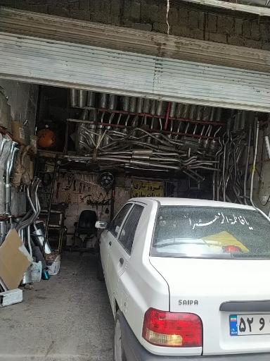 عکس اگزوز سازی و تعویض سپر