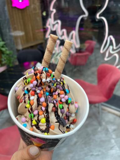 عکس آبمیوه و بستنی پینکی روم