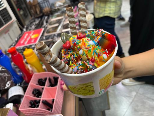 عکس آبمیوه و بستنی پینکی روم