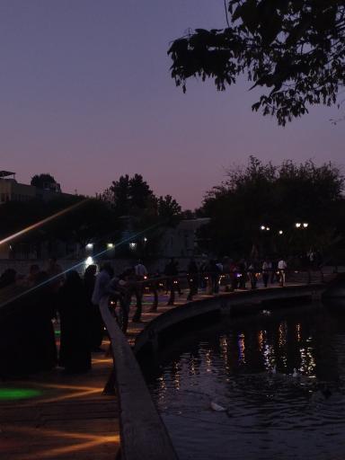 عکس دریاچه مصنوعی پارک ملت