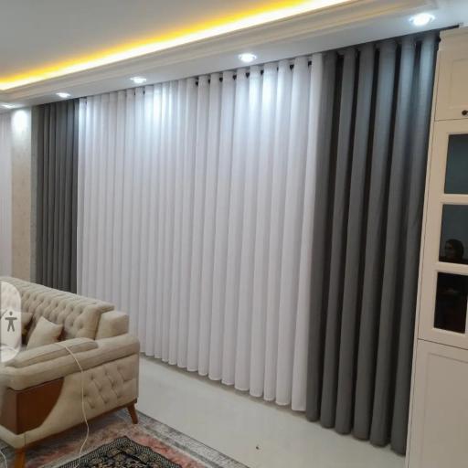 عکس تزئینات پرده حریر دراپه