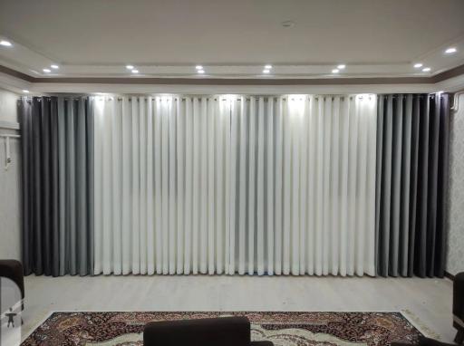 عکس تزئینات پرده حریر دراپه