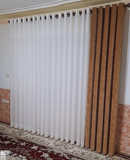 عکس تزئینات پرده حریر دراپه