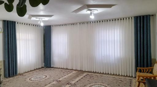 عکس تزئینات پرده حریر دراپه