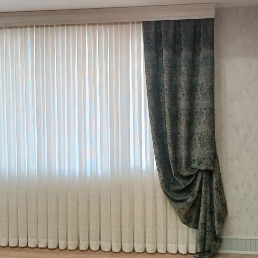 عکس تزئینات پرده حریر دراپه