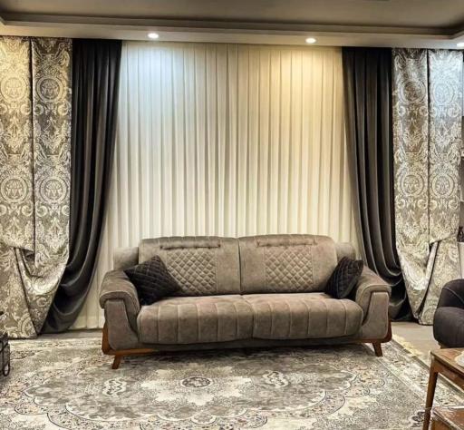 عکس تزئینات پرده حریر دراپه