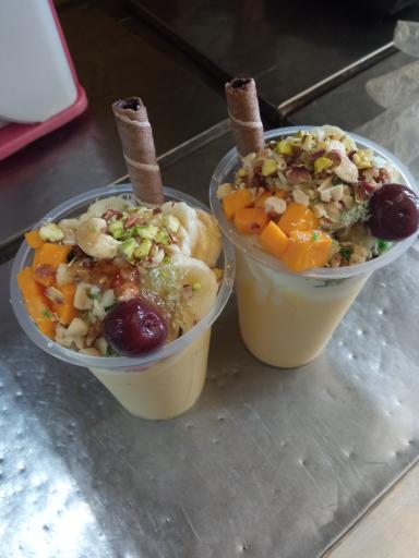 عکس بستنی و آبمیوه ارکیده