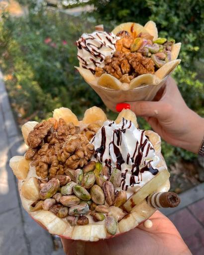 عکس آبمیوه و بستنی ویتامین