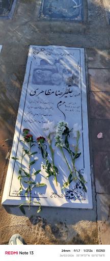 عکس مزار علیرضا مظاهری