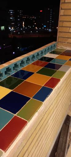 عکس کارگاه کاشی تراشی فروغی 