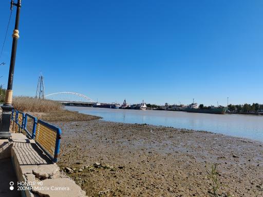 عکس ساحل رودخانه کارون خرمشهر